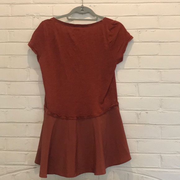 Stunning Free People Rust Peplum- MAKE AN OFFER - Picture 3 of 3